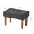 Small Foot Stool Ottoman, Linen Ottoman Foot Rest With Legs, Rectangle Upholstered Footrest For Couch, Living Room, Under Desk-1650912232