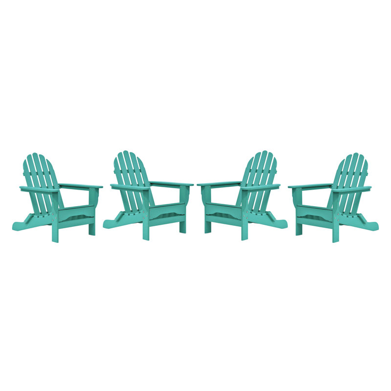 Chaise Adirondack d'extérieur en bois Hartington, Aruba