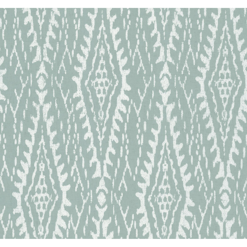 Rousseau Geometric Wallpaper Roll, Green