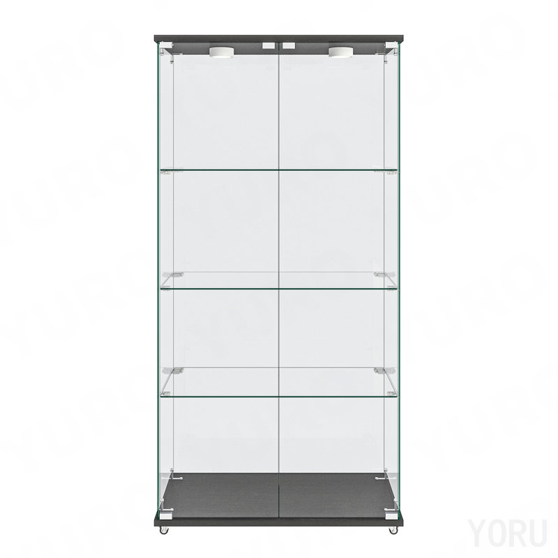 Armoire de rangement en verre, lumineuse, moderne antique - standard