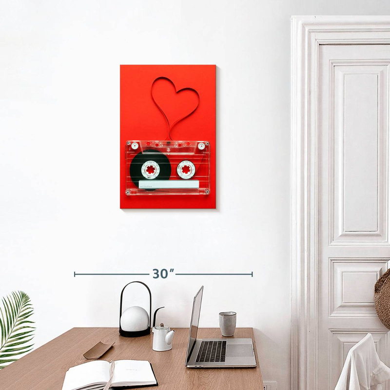 Cassette en forme de cœur Abarca, H 24 po x l 16 po