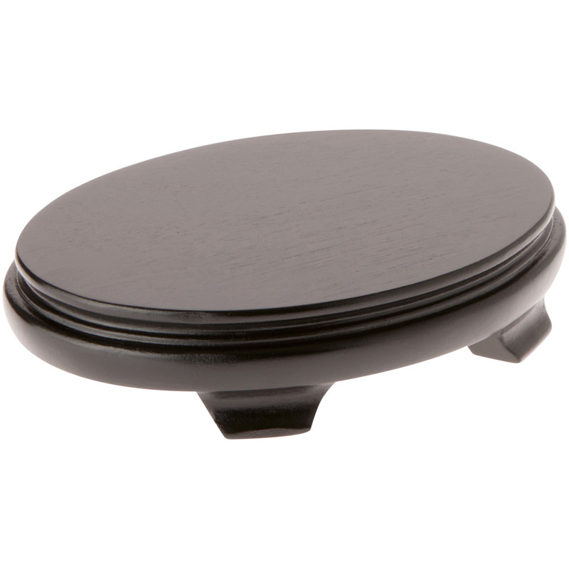 Piédestal Mailiah, Placage de bois noir, H 1,5 po x l 7,375 po x P 5,5 po
