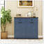 Armoire poubelle double inclinable Farmhouse Blue