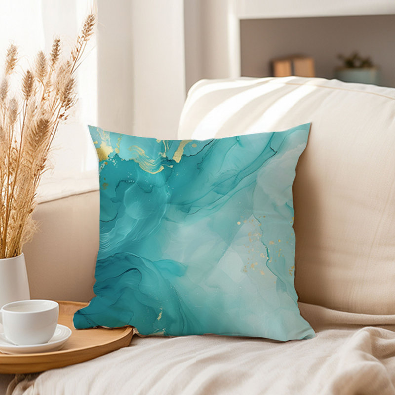 Abstract Geode IV Modern Throw Pillow Cover, 18x18