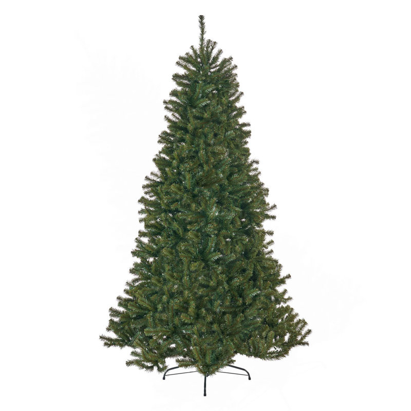 7FT Noble Hinged Tree With/Without Lights, Clear/White, Pre-Lit