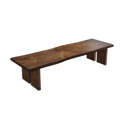 78.74"Simple brown rectangular solid wood conference table