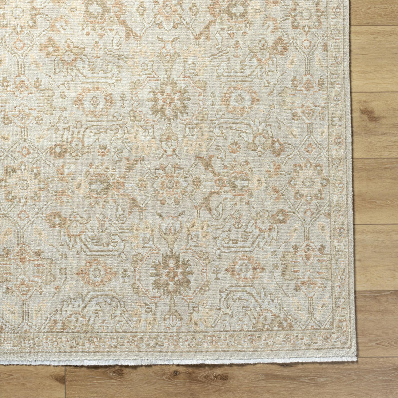 Rectangle Anelka Wool Area Rug, Rectangle 6' x 9'