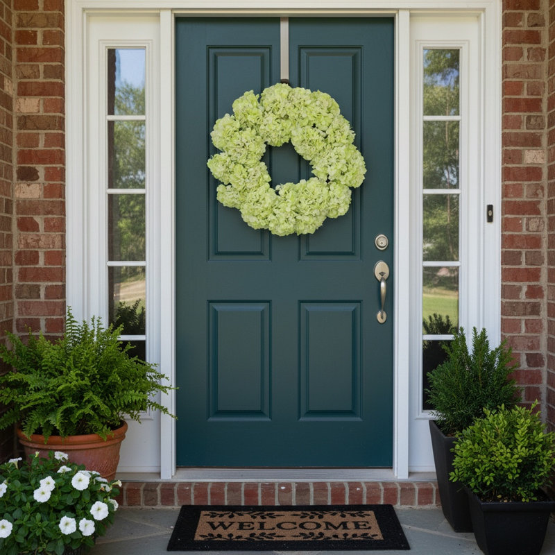 Couronne d'hortensia 24 po Sofia, Vert clair