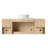 Wall-mounted vanity and storage shelf combination
