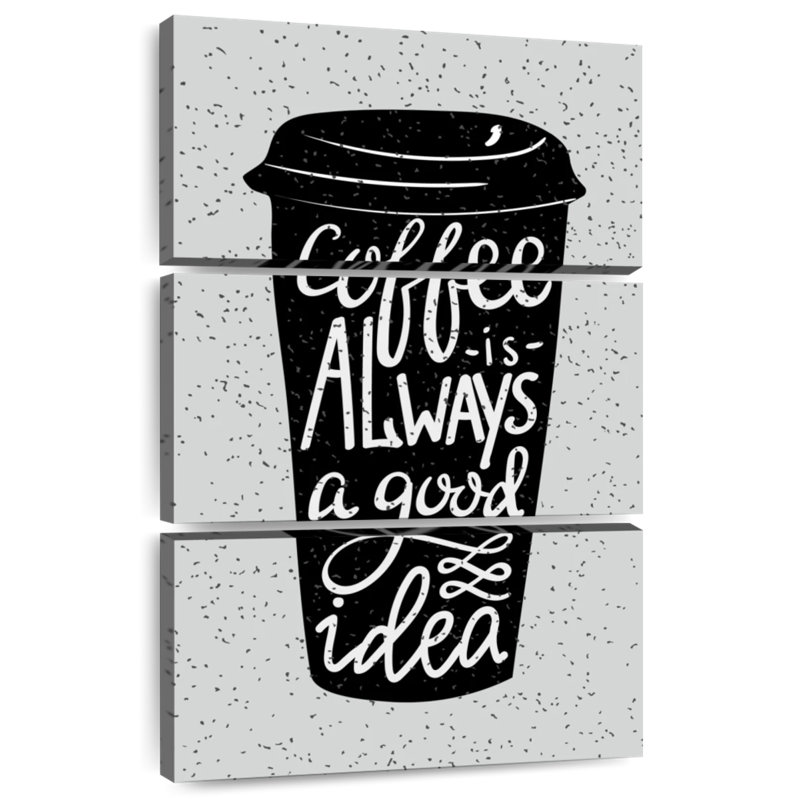 Yarlin Good Ideas And Coffee, 32" H x 20" W