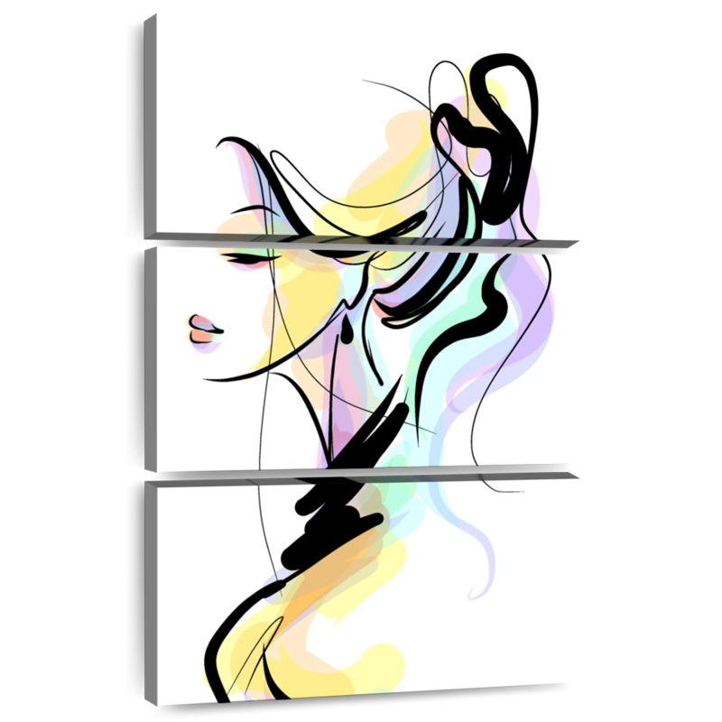 Illustration de mode Leisha Lady, H 32 po x l 20 po