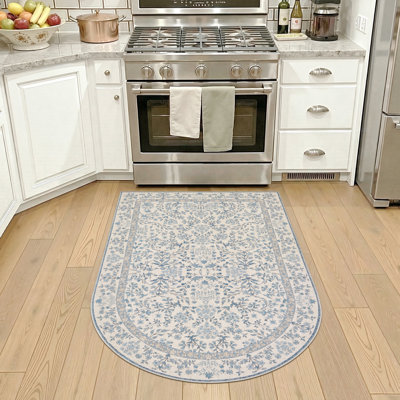 Floral Machine Washable Area Rug