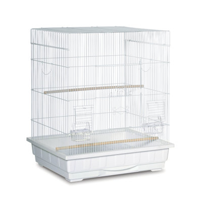 Gemma 29.5" Flat Table Top Bird Cage with Perch