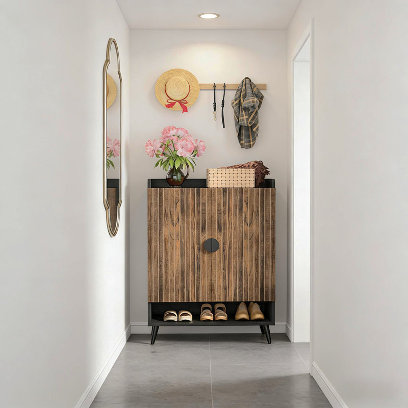 Rustic Cabinet,Vintage Storage Organizer,Practical Shoe Cabinet