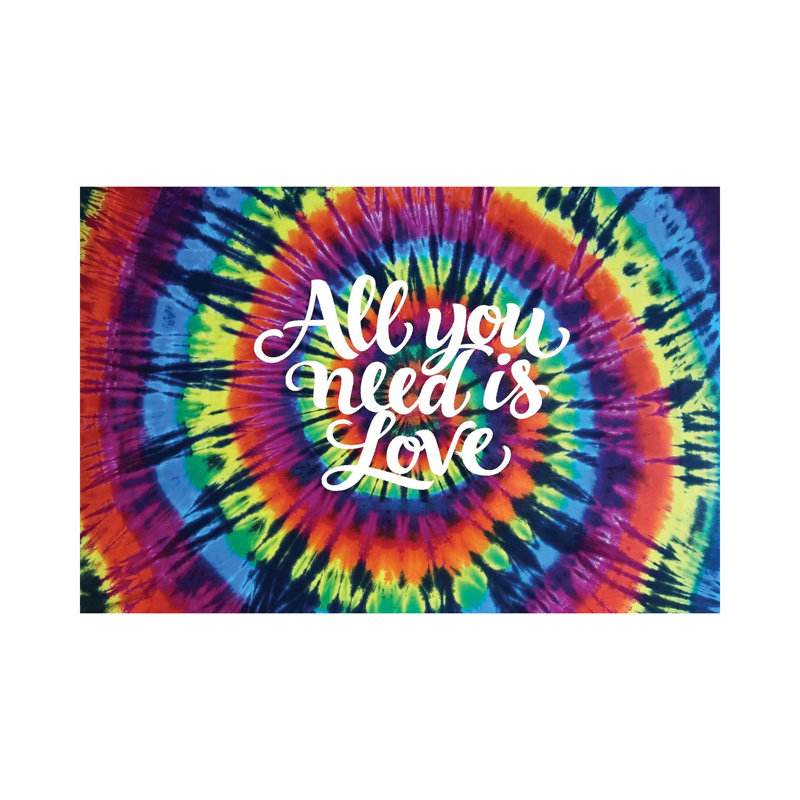 Tie Dye Rainbow by Molly Kearns - Wrapped Canvas Print, 20.32 cm H x 30.48 cm W