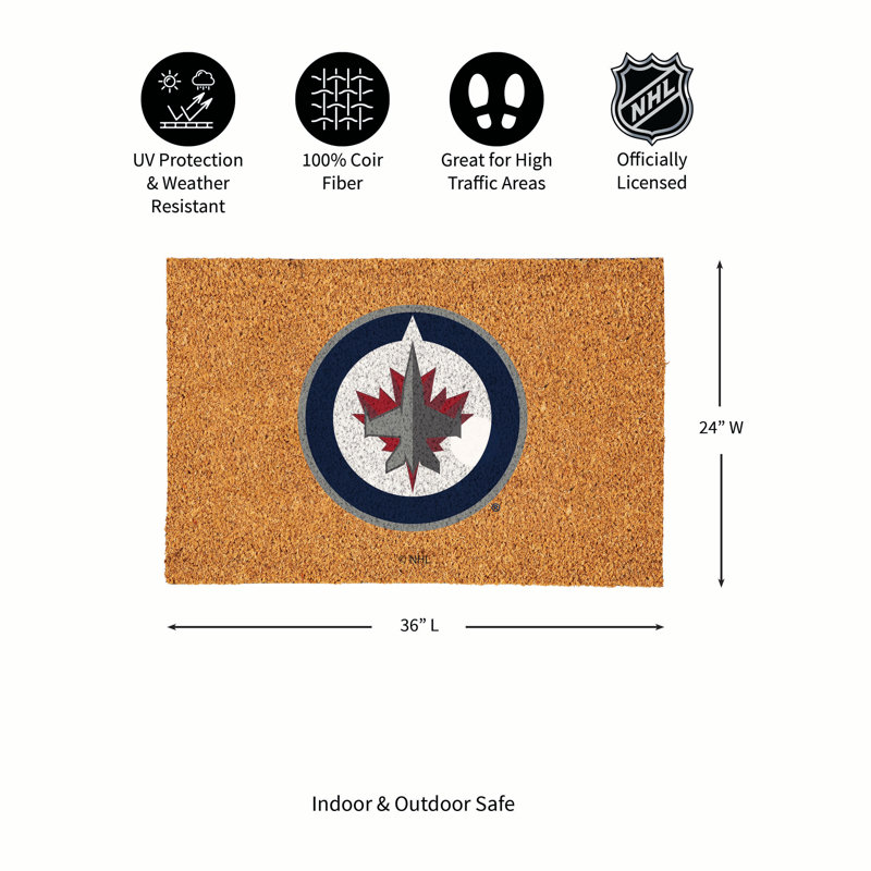 Grand tapis couleur coco Winnipeg Jets, 36 po x 24 po