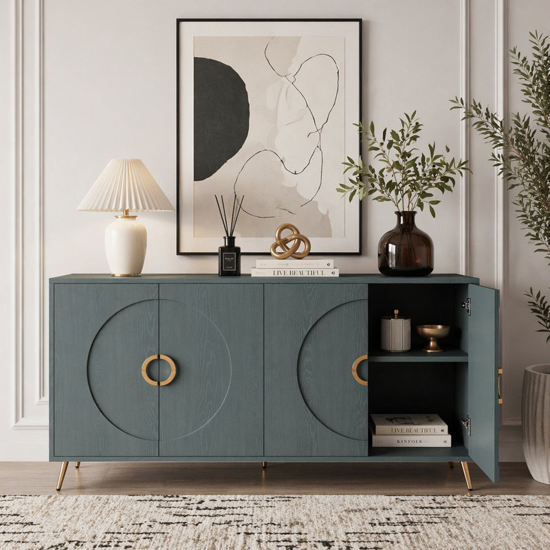 Buffet 4 portes, Dark Green