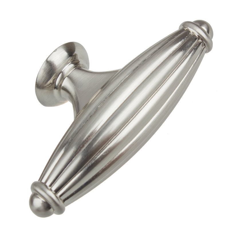 2 1/2" Rugby Novelty Knob, Satin Nickel, 10
