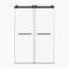 Porte coulissante double sans cadre 3/8? Verre trempé, style minimaliste pour des douches luxueuses