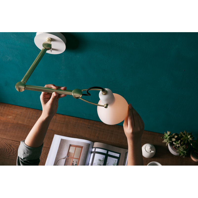 Laito 1 - Light Wall Lamp, White/Matte Brass