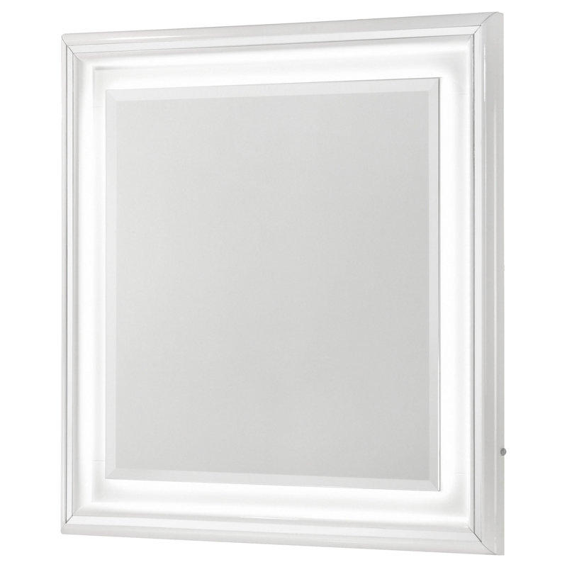 Miroir blanc commode Ivana