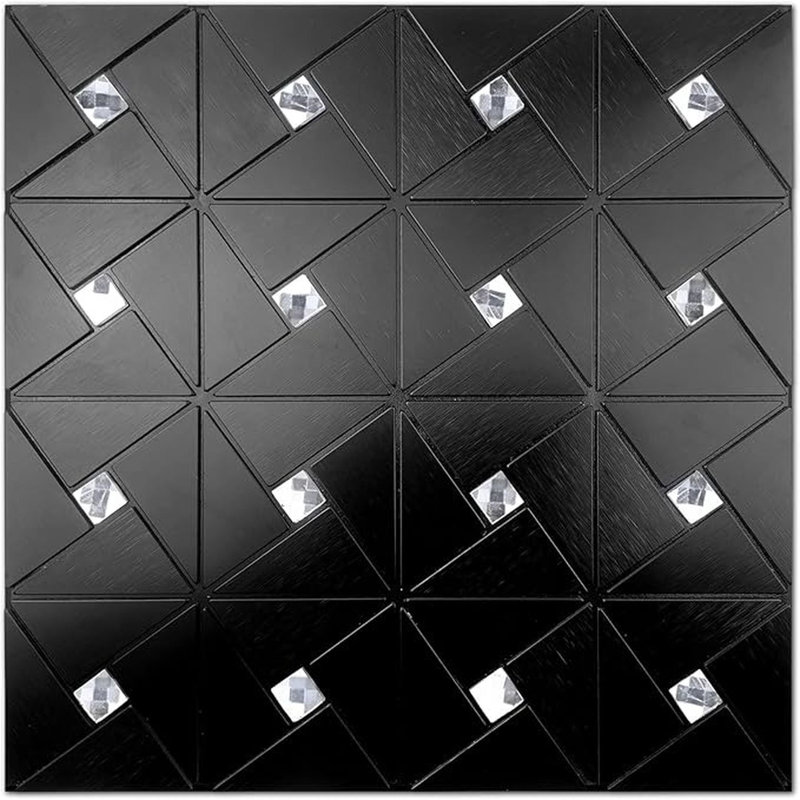 Carrelage auto-adhésif Vamos Tile, Noir, noir, noir, noir