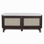 Banc d'entrée en rotin avec rangement Boho