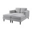 Méridienne moderne de 53,5 po avec accoudoirs double couche-611318002