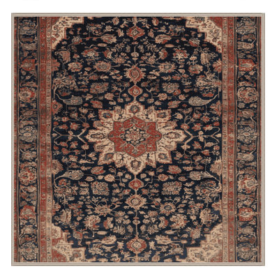 Machine Washable Persian Brown Area Rug