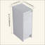 Armoire de rangement autoportante pour salle de bain, portes à fermeture douce