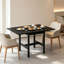 Table de salle à manger pliante en bois massif avec abattants pour un gain de place et une utilisation polyvalente à la maison
