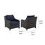 Ensemble de 2 fauteuils club d'extérieur Kyl-108470610