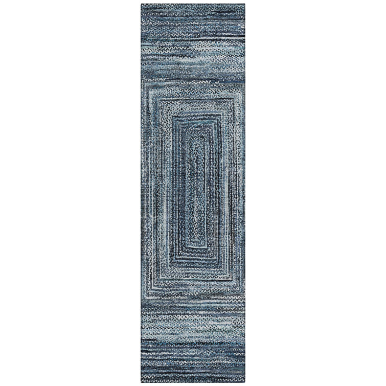 Machine Washable Indoor/Outdoor Xhevrie ACN1725 Blue Rug
