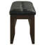 Cappuccino et banc noir pour salle à manger - Finition élégante avec siège rembourré confortable