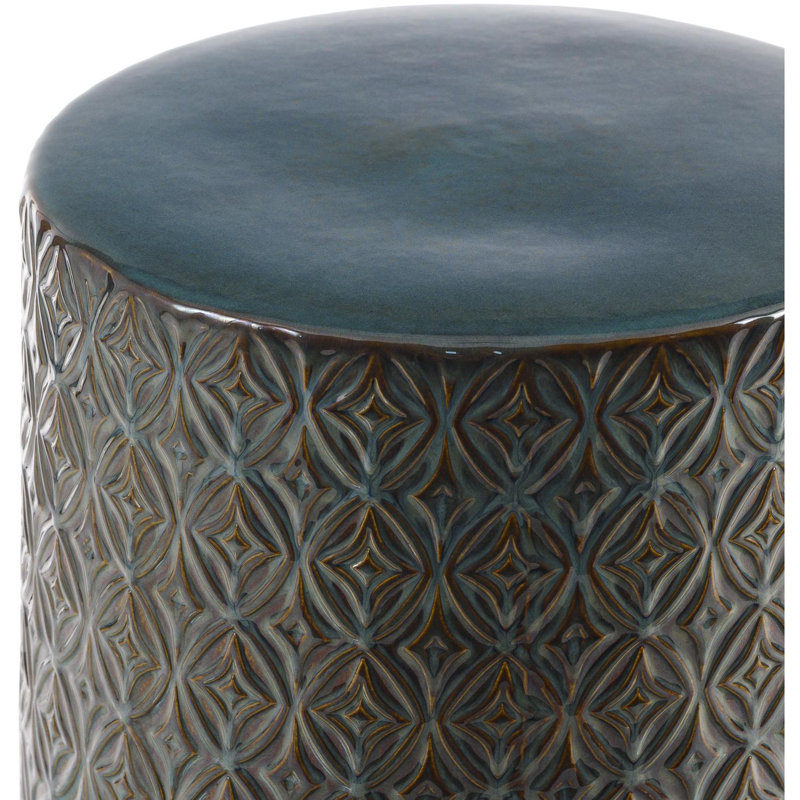 Anaruth Accent Stool, Blue