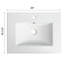 Lavabo de salle de bain en céramique 24 po, blanc