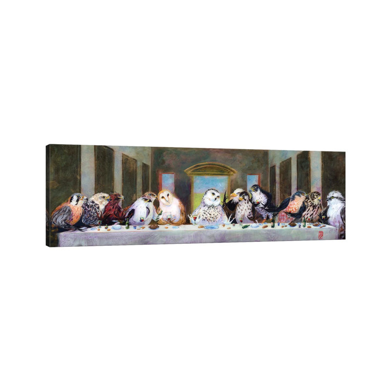 Birds Of Pray by Barton DeGraaf - Panoramic Painting on Canvas, Wrapped Canvas, 40.64cm H x 121.92cm W x 3.81cm D