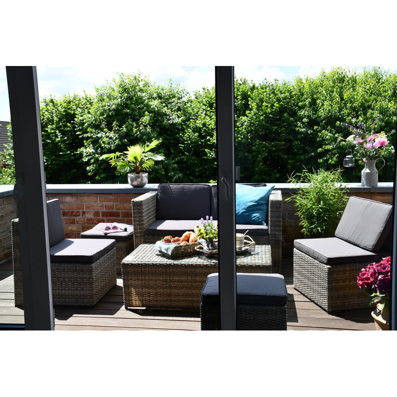 Firdosh 6 Seater Rattan Sofa Set