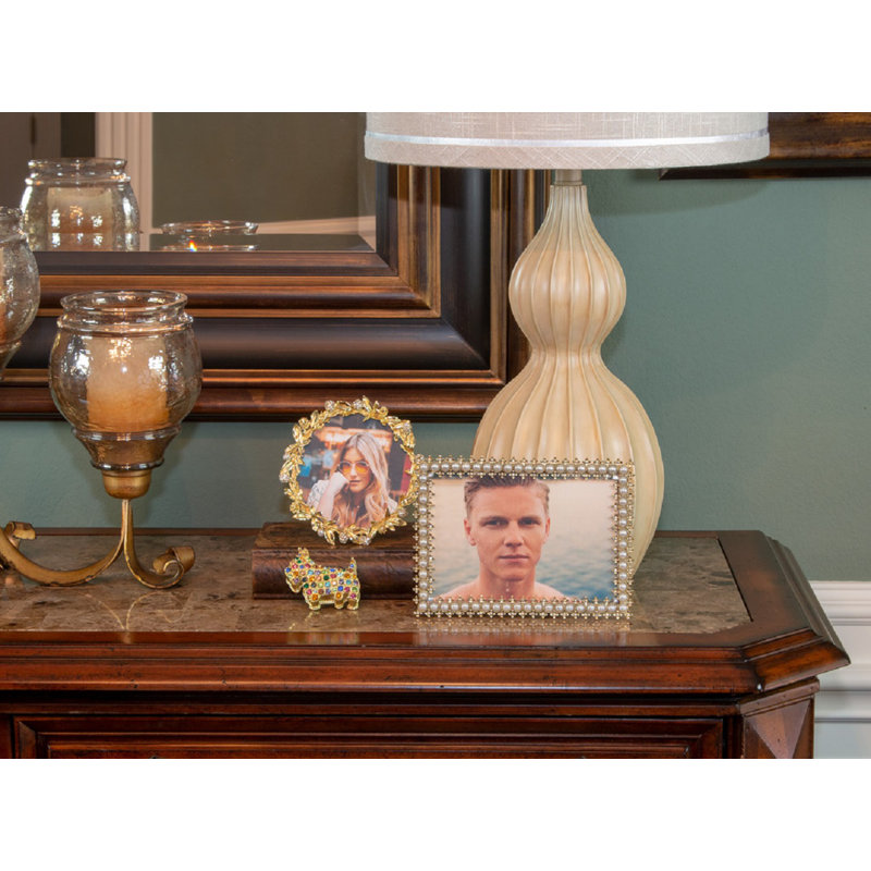 Pearl Metal Picture Frame, Gold, 5" x 7"