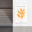 «Cut Leaf Forms Abstract Minimalist Modern Nature Plant», reproduction d'art murale-133616985