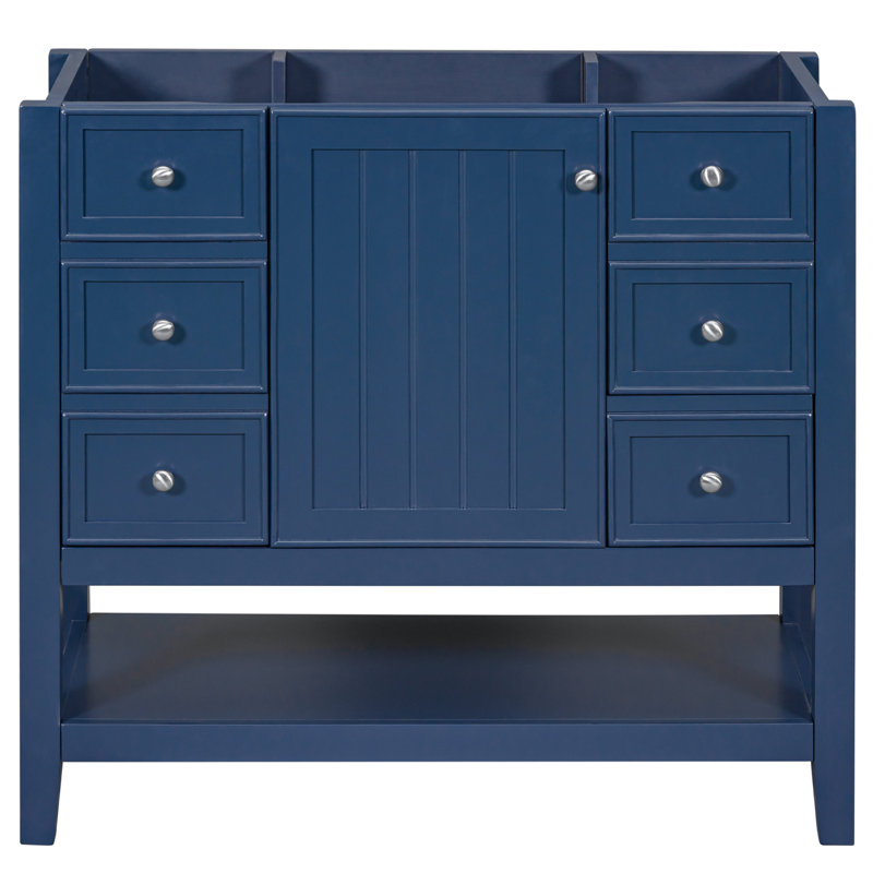 35.5'' Single Bathroom Vanity Base Only in Blue