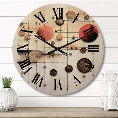 Horloge murale en bois surdimensionnée The Way To Grace