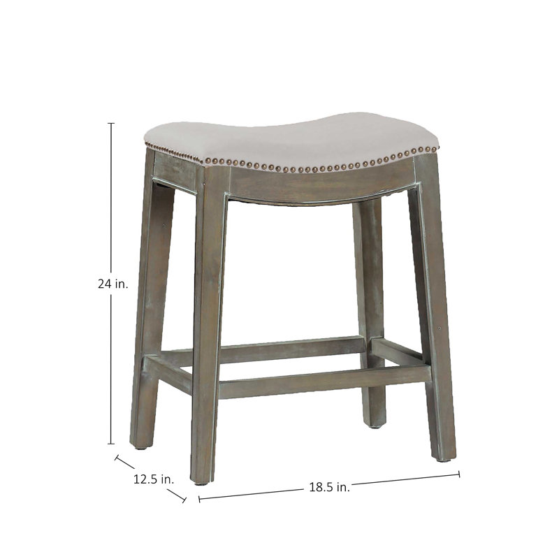 Vivian 24" Bar Stool, Burnished Oak