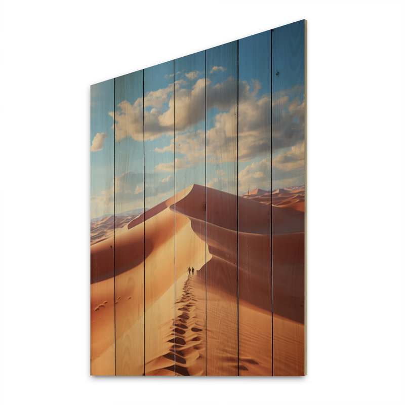 Égypte, paysage de rêves du Sahara II sur bois, H 32 po x l 24 po x P 0,78 po
