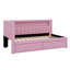 Upholstered Twin Size Daybed With LED And Storage Drawers-1921035336