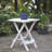 Plastic Quik-Fold Side Table 2 Pack, White