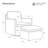 Swivel Glide Armchair Set With Matching Ottoman – Washable Slipcovers-1421107095