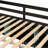 Full Size Wooden Frame Material Loft Bed Frame With Desk, Shelves, With Led Lighting Function Lights, With Usb Charging Function Ports And Pegboard, In Black Finish+Blue-1071171373
