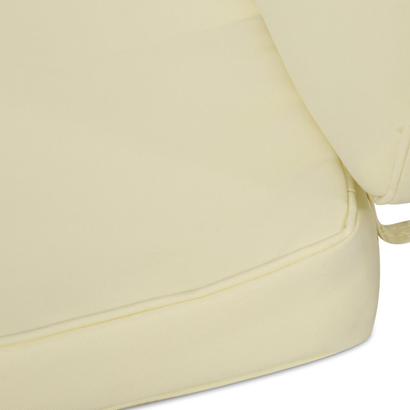 Coussin de siège / dossier d'extérieur Brummett, Crème