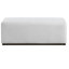 Rectangle bois blanc - tissu avec 48,21 po de profondeur, 18,28 de largeur, 18,42 de hauteur, 33,66 lb, concept de design minimaliste, expérience d'assise moelleuse, meuble stable et inébranlable, multifonctionnel,